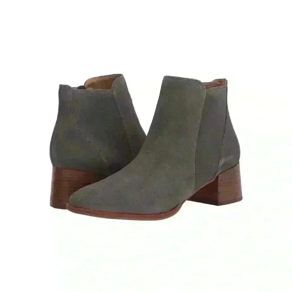 Lucky Brand Women's gray Lilye Bootie Fashion Boot Sz 10